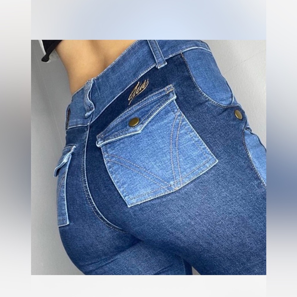 💙🪩I.AM.GIA DENIM - BLUE POCKET FLARE JEANS